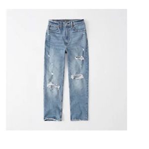 Abercrombie ultra high rise straight size 27